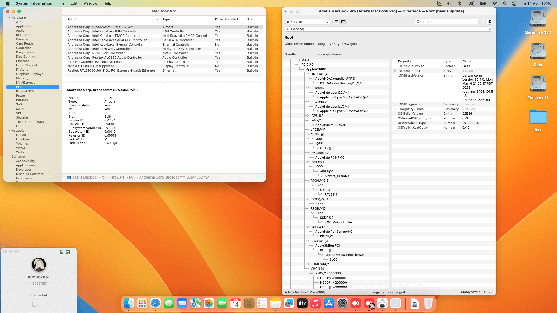 Lenovo Legion Y720 15IKB [KabyLake   Intel HD 630 + PS2 SMBUS]   OpenCore 9